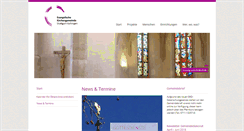 Desktop Screenshot of ev-kirche-stuttgart-vaihingen.de